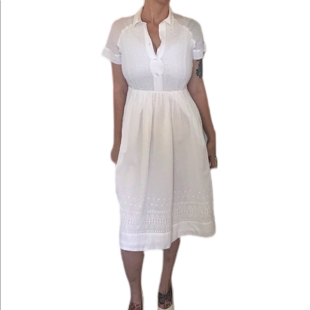 Paul & Joe Sister White Midi Dress- Like New